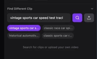 Find Different Clip with ready-made search suggestions for the scene